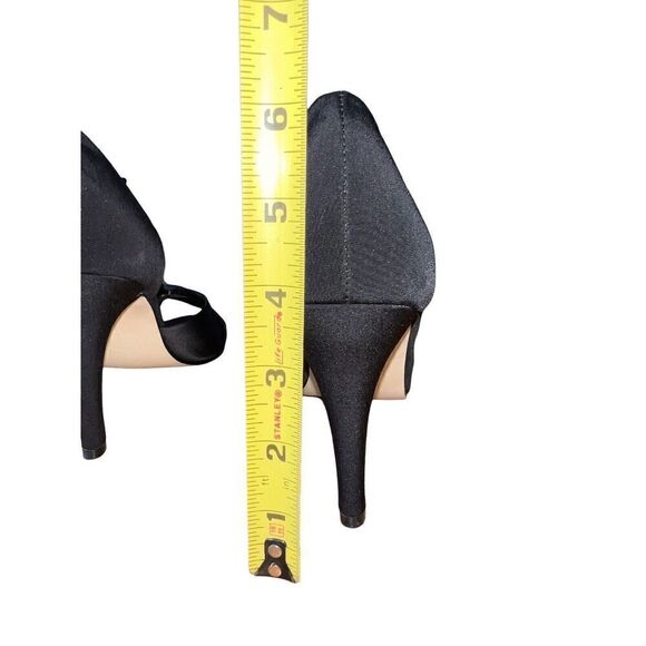 Caparros Black Peau/Silk Frannie -Satin/Silk Material - Manmade Upper Wmns Sz 10 - Picture 7 of 13